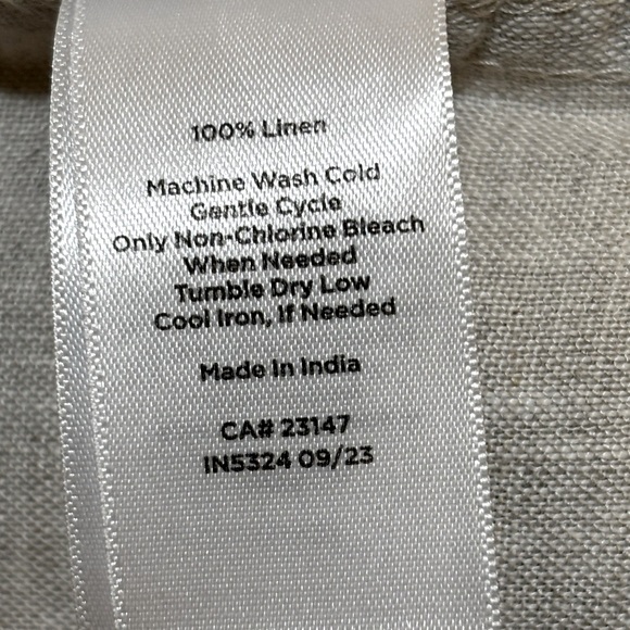Talbots Linen Wheat Shirt, Size M - Picture 8 of 9